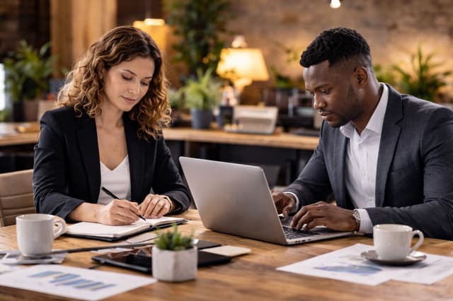 Compliance team collaborating